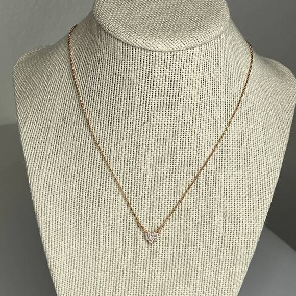 kate spade Jewelry - Kate Spade yours truly pave heart mini pendant Rose Gold Necklace